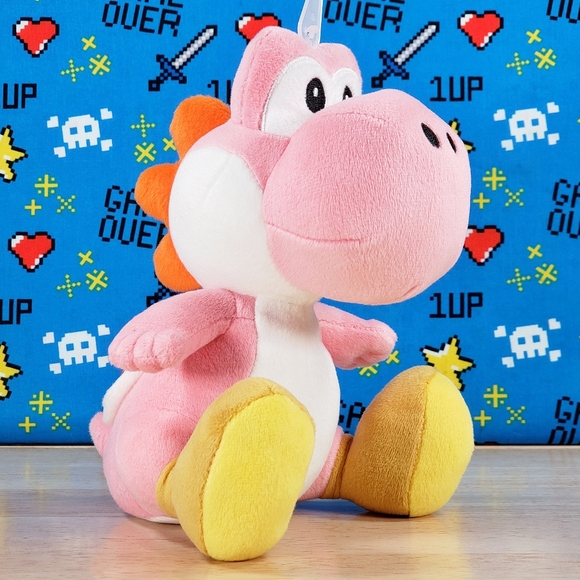 All Star Collection PINK YOSHI 8" #46 Ultrasoft Nintendo Gaming Plush Toy NWT - Picture 3 of 12